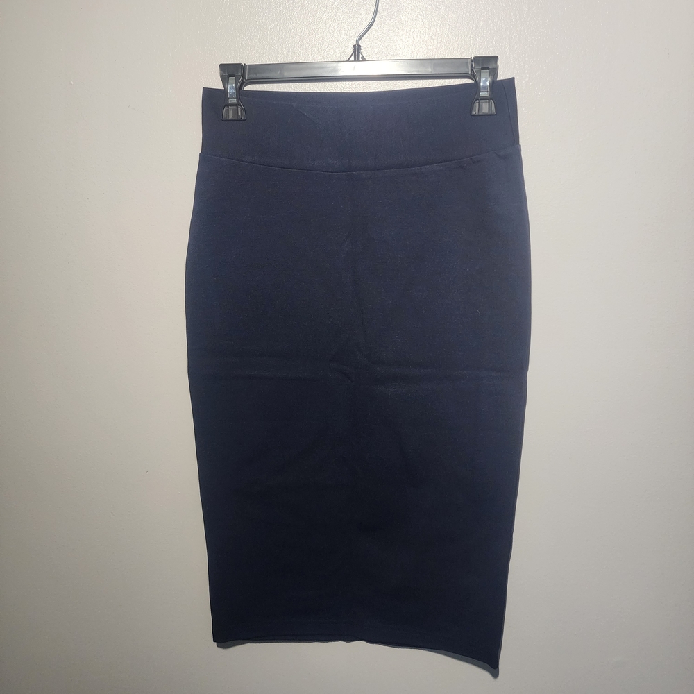 Reserved Dark Blue Pencil Skirt
